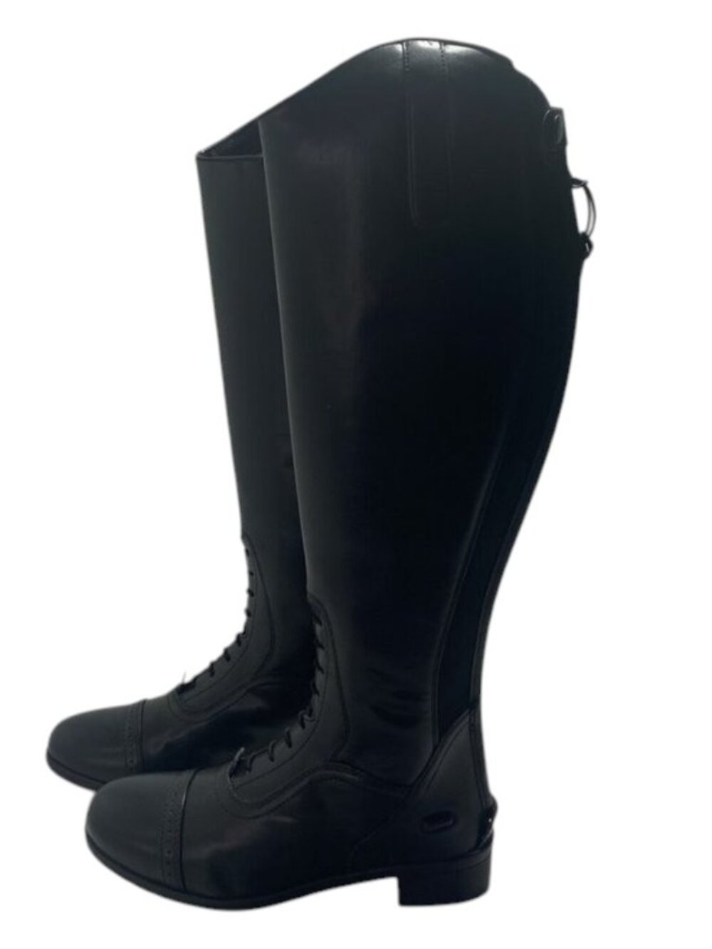 NEW SAXON Women's Syntovia Field Riding Boots Womens Size 9 Black Leather